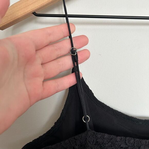 Madewell Black Lace Strappy Mini Dress - Picture 6 of 7